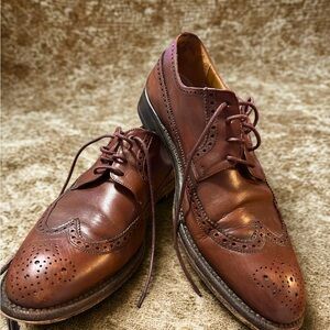Elegant Brown Leather Men's Oxfords